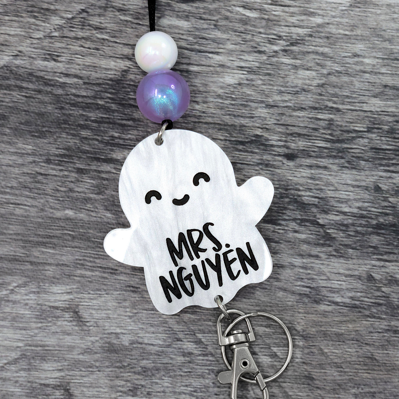 Personalized Ghost Lanyard